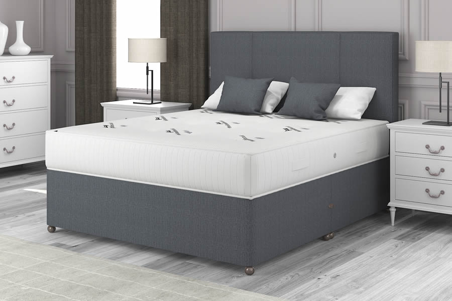 View Charcoal Grey Firm Contract Crib 5 Divan Bed 26 Small Single Warwick information
