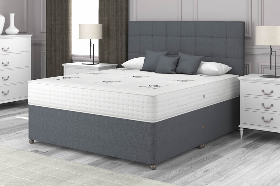 View Charcoal Grey 2000 Firm Pocket Spring Contract Bed 30 Single Aristocrat information