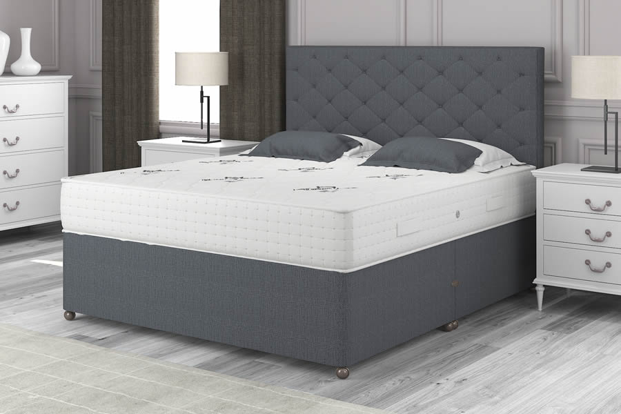 View Charcoal Grey 2000 Pocket Spring Contract Bed 46 Double Empress information
