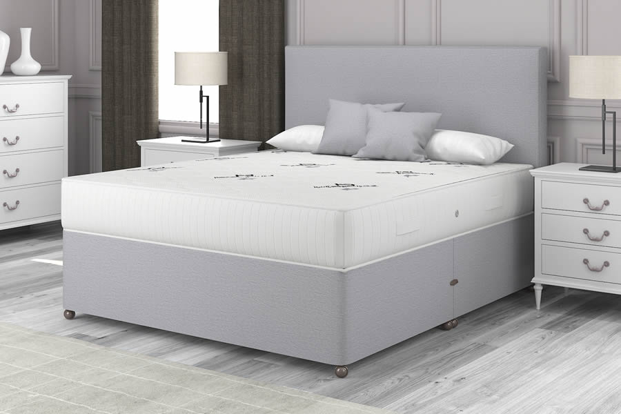 View Grey Contract Divan Bed 40 Small Double Milan information
