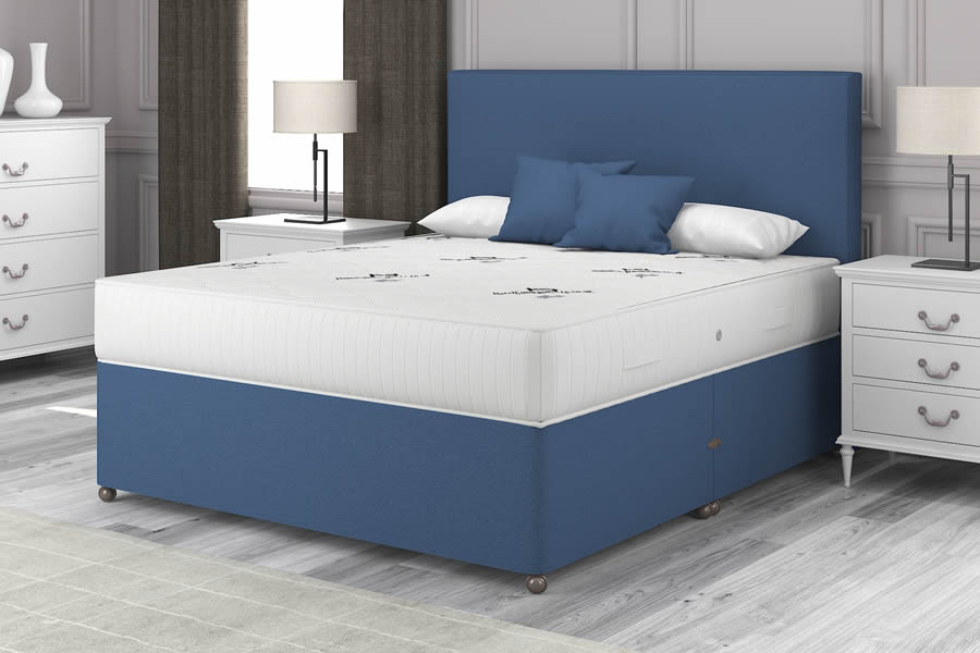 View Blue Contract Divan Bed 30 Single Milan information