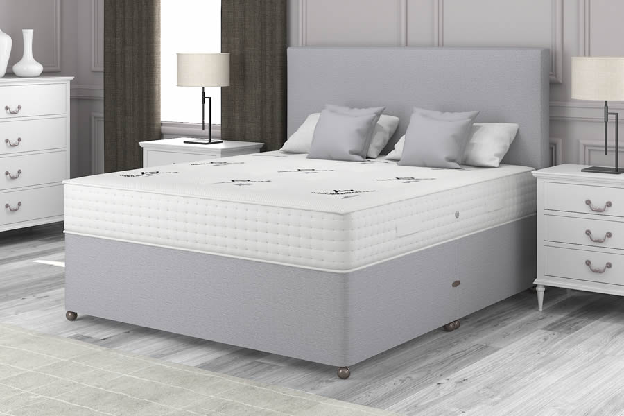 View Grey 1500 Pocket Spring Contract Bed 60 Super King Size Monarch information