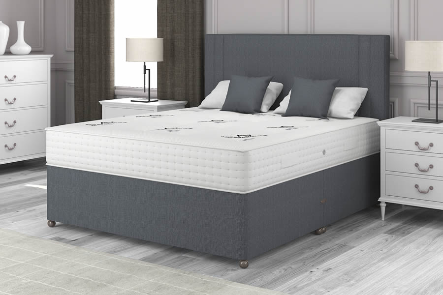 View Charcoal Grey 3000 Pocket Spring Contract Bed 46 Standard Double Natural Choice information