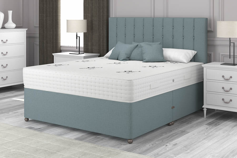 View Duckegg Blue 1500 Pocket Spring Contract Bed Firm 50 Kingsize Posture information