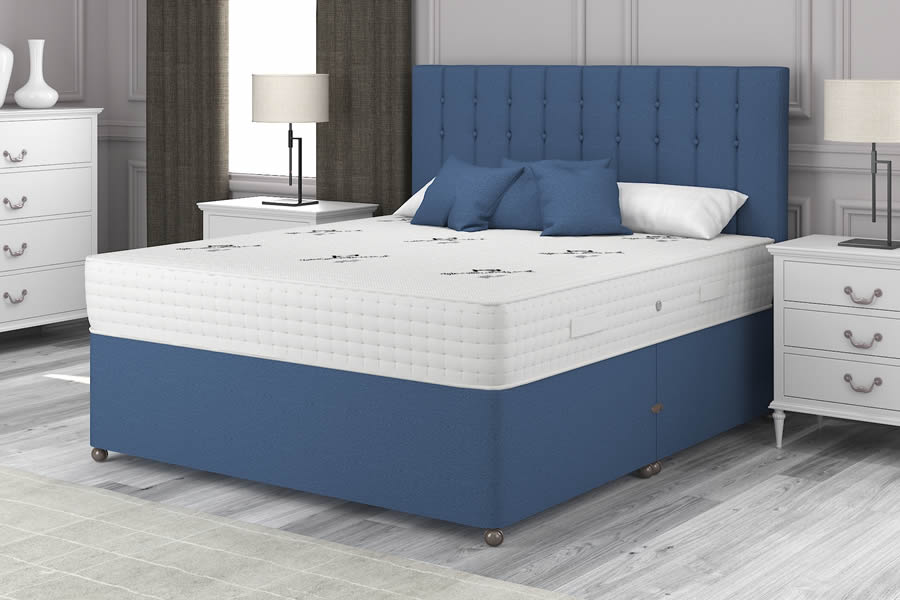 View Sapphire Blue 1500 Pocket Spring Contract Bed Firm 40 Small Double Posture information