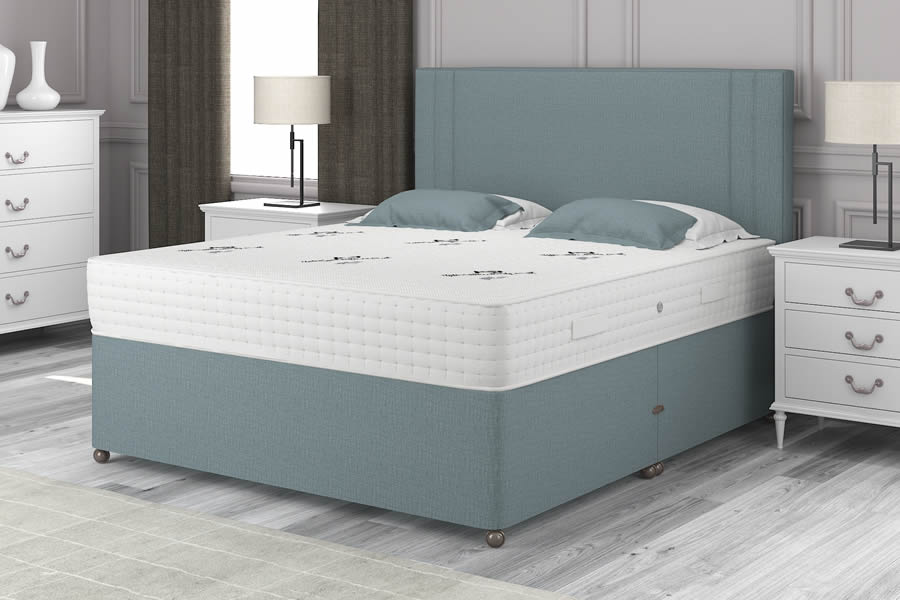 View Duckegg Blue 2000 Pocket Spring Contract Bed Firm 60 Superking size Posture information