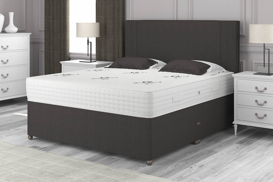 View Truffle Brown 2000 Pocket Spring Contract Bed Firm 60 Superking size Posture information