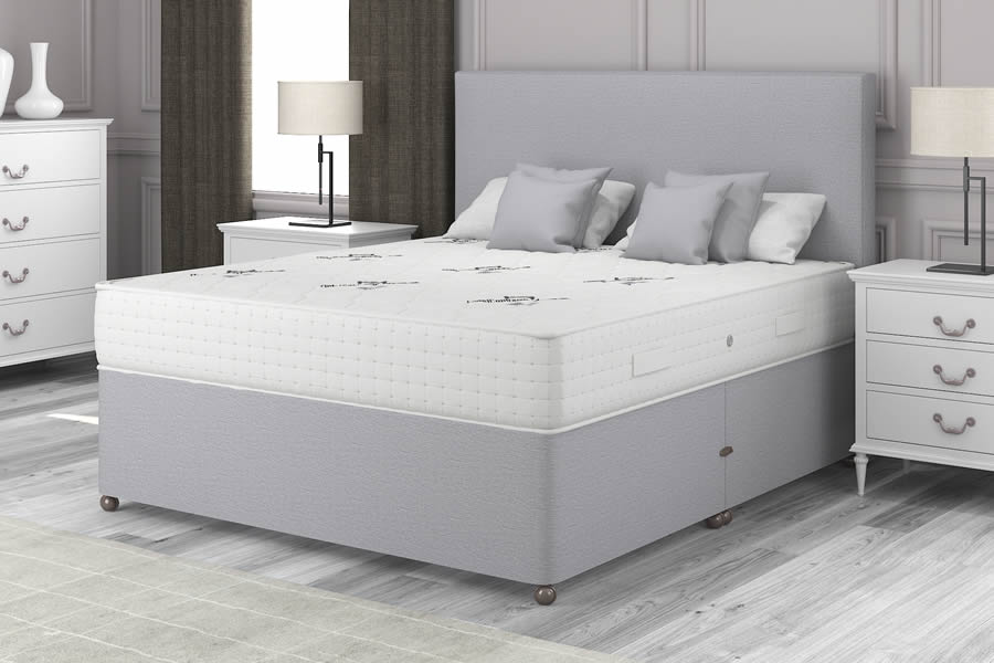 View Grey 1000 Pocket Spring Contract Bed 46 Double Senator 1000 information