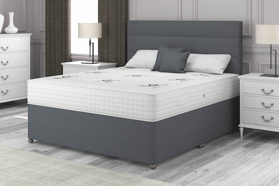 View Charcoal Grey 2000 Pocket Spring MediumFirm Contract Bed 40 Small Single Regal 2000 information