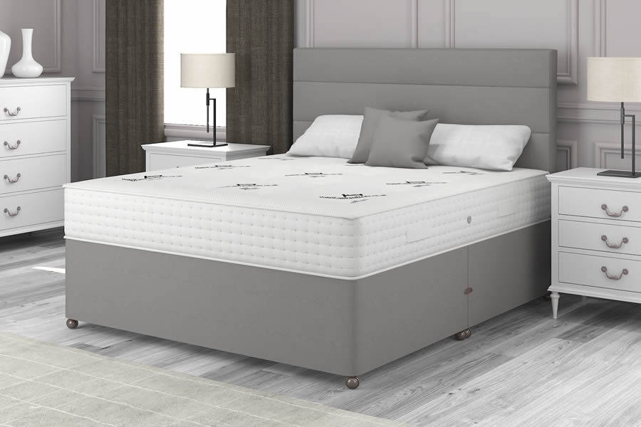 View Platinum Grey 2000 Pocket Spring MediumFirm Contract Bed 46 Double Regal 2000 information