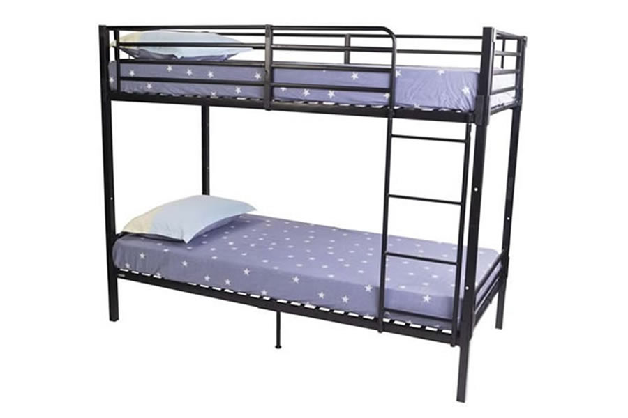 View 30 Single Contract Metal Boltless Bunk Bed Grey Finish Suitable For Guest Houses And Dormitories Boltless Fixings Chieftain Metal Bunk information
