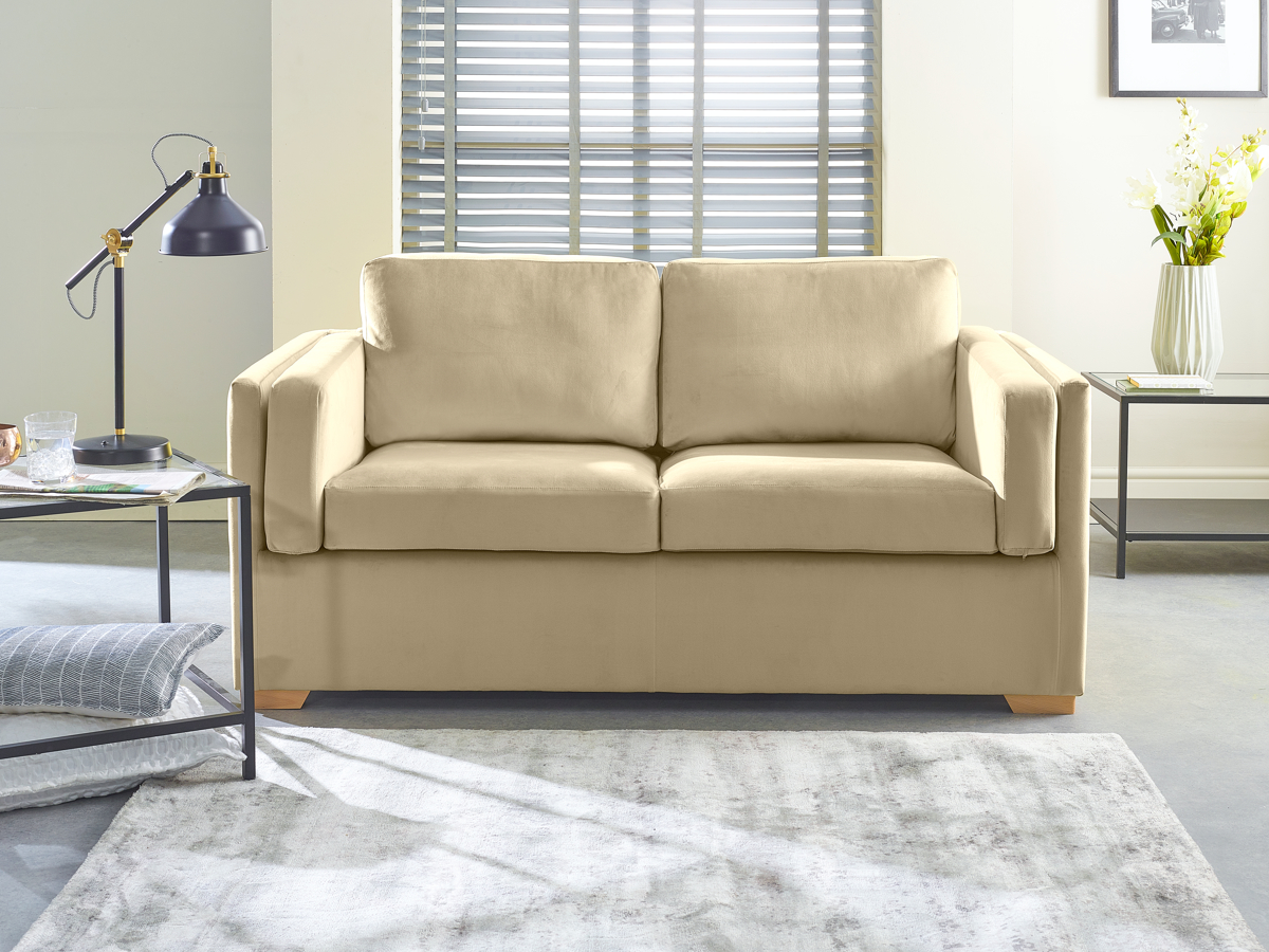 View Fudge Fabric 3 Seater Contract Sofabed Houston information