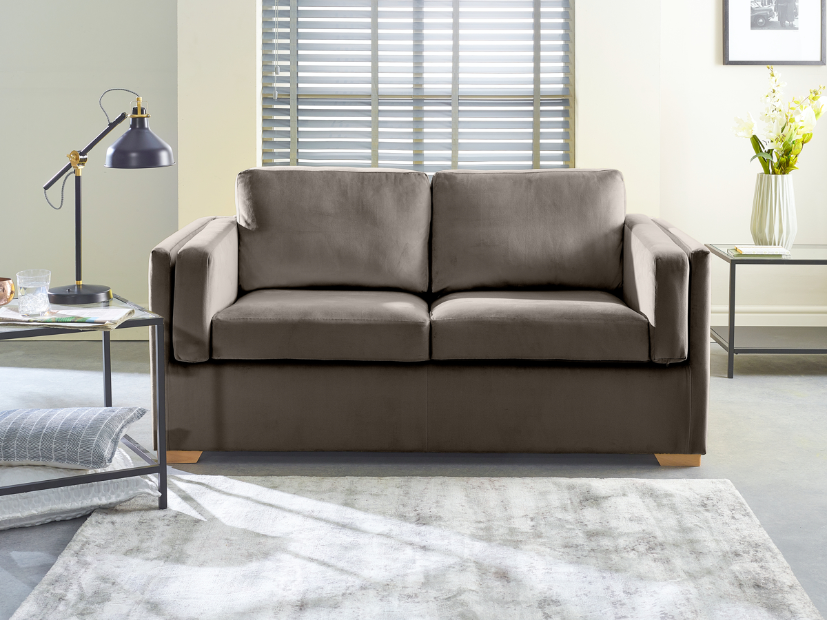 View Slate Fabric 2 Seater Contract Sofabed Houston information