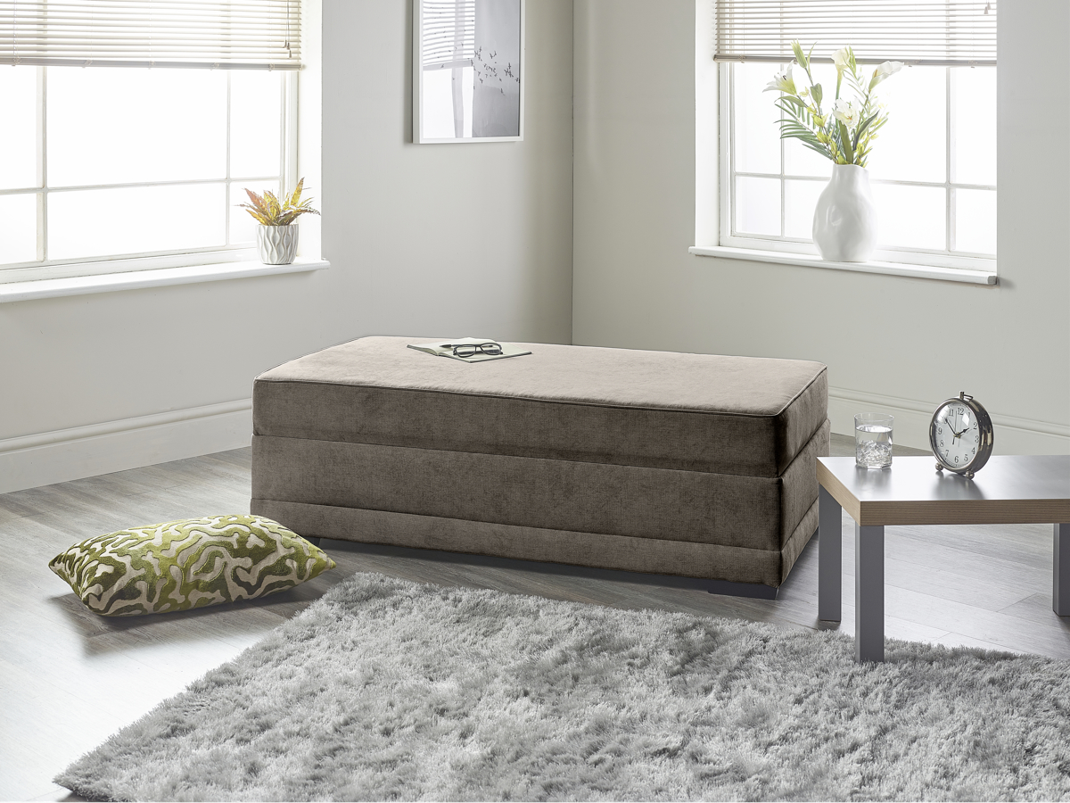 View Slate Fabric 3 Seater Contract Sofabed Compact Boxbed Boston information