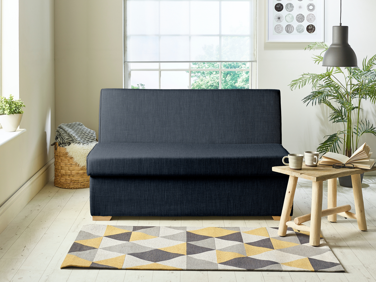 View Midnight Fabric Contract 2 Seater Sofabed Detroit information