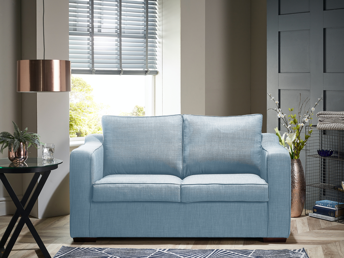 View Skyblue Fabric 3 Seater Contract Sofabed Washington information