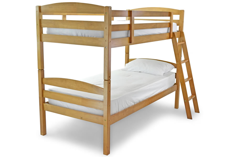 View Wooden Contract Bunk Bed White Or Antique Pine Finish Venus information
