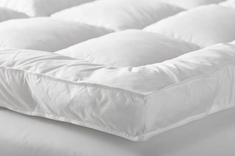 View Super King 183cm x 200cm Single 30 Luxuriously Comfortable Deep Quilted Mattress Topper HypoAllergenic Polyester Fillings Adds Softness information