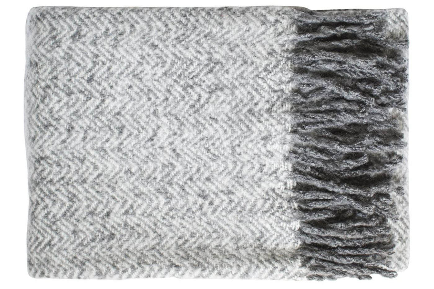 View Soft Faux Mohair Throw With Two Tone Harringbone Pattern 3 Colours 1300 x 1800mm information